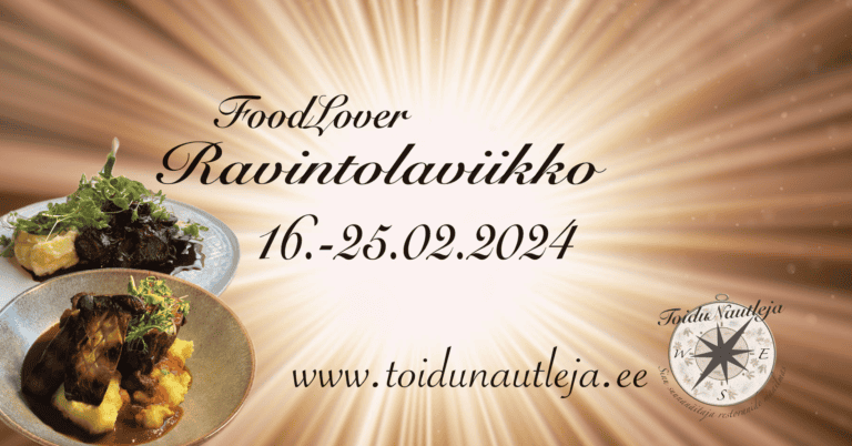 FoodLover Ravintolaviikko – Helmikuu 2024: Varaus päättynyt